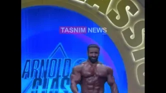 ببینید| سلام نظامی هادی چوپان در مسابقات آرنولد کلاسیک