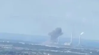 لحظه اصابت موشک ایرانی به نیروگاه خضیره اسرائیل