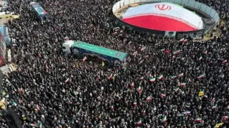 فریاد انتقام خواهی خانواده شهید دکتر علی لاریجانی در وداع با پیکر پاک شهدا