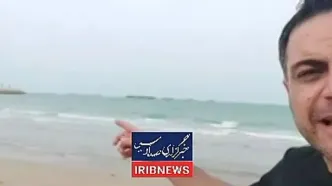 تصویری از صف کشتی‌ها برای عبور از تنگه هرمز