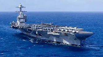 ناو هواپیمابر جرالد فورد عقب‌نشینی کرد