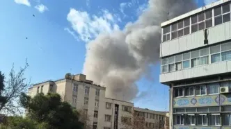 اولین ویدئو از شهرک بعثت پس حمله هوایی آمریکا