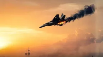 خبر شبکه عراقی از سقوط یک جنگنده آمریکایی