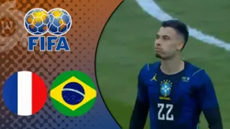 خلاصه بازی برزیل - فرانسه