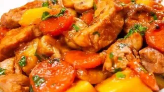 طرز تهیه خوراک بادمجان و مرغ ویژه افطار