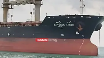 اولین تصاویر از کشتی تایلندی پهلوگرفته در قشم