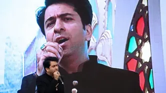 سوگواری محمد معتمدی در سوگ رهبر شهید+فیلم