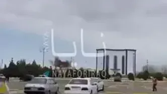 ببینید/ سقوط موشک‌های ایران در نزدیکی فرودگاه این کشور