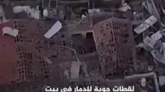 تصاویر هوایی از شدت تخریب «بیت شمش» توسط موشک‌های ایرانی