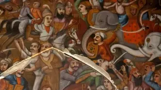 تصاویر؛ خسارات ناشی از حمله به کاخ چهل‌ستون اصفهان