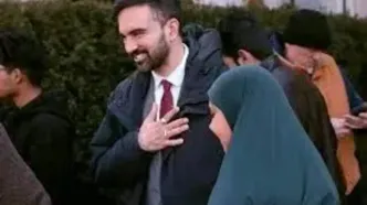 ویدیویی از برپایی نماز عید فطر در نیویورک با حضور ممدانی