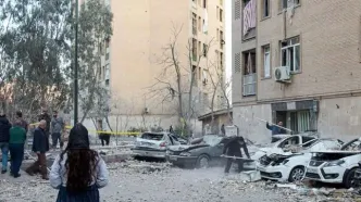 ۱۰ تصویر از خسارت حمله هوایی به خیابان‌های تهران