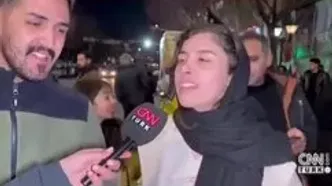 حضور گزارشگر CNN در میان تجمعات تبریز