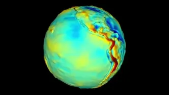 ویدئویی از نقشه گرانش زمین