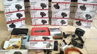 کشف ۲۰ دستگاه تجهیزات ماهواره در کرج