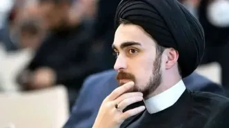 حضور سید احمد خمینی در تجمع مردمی میدان انقلاب تهران