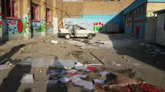 تخریب کامل مدرسه دخترانه عصمت ارومیه در حمله موشکی اسرائیل