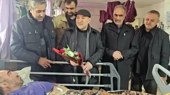 عیادت مدیرعامل سازمان منطقه آزاد ماکو و نماینده مردم ماکو، شوط و پلدشت از مجروحان حملات اخیر