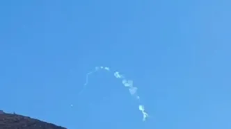 فیلم انهدام جنگنده اف۳۵ در شمال تهران