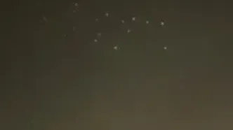 موشک‌های خوشه‌ای بر فراز اسرائیل+فیلم