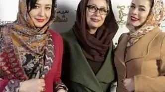 سفر در زمان؛ «آزیتا حاجیان و دخترانش» در کنار «پویا امینی» در پشت‌صحنۀ «دلدادگان»