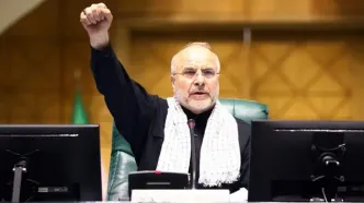 توییت انگلیسی قالیباف درباره احتمال حمله زمینی آمریکا