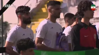 ببینید؛ رفتار بازیکنان تیم ملی هنگام پخش سرود ملی