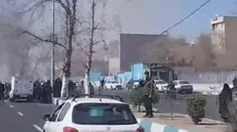 تصاویر حمله به منطقه‌ای در نزدیکی برج آزادی تهران