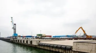 وضعیت ساختمان گمرک بندرانزلی بعد از حملات آمریکا و اسرائیل