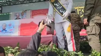 تشییع شهید لاریجانی و سردار سلیمانی از میدان انقلاب