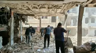 جزئیات فرآیند آواربرداری ساختمان‌های آسیب‌دیده در جنگ رمضان