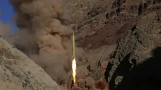 تصاویر دیده نشده ا شلیک موشک بی‌وقفه  به سمت پایگاه‌های دشمن+ فیلم