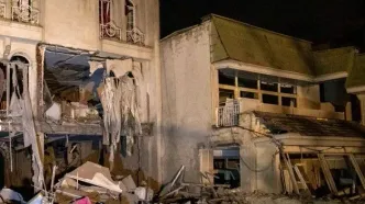 آثار حملات شبانه به مناطق مسکونی تهران