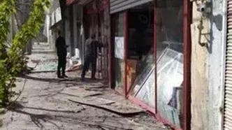 تصاویر خسارت حمله موشکی به مغازه‌های مردم خرم‌آباد