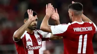 پیروزی قاطع المپیاکوس در دیدار خارج از خانه با حضور طارمی