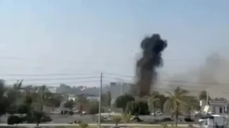 اولین ویدیو از لحظه اصابت بمب به مدرسه میناب منتشر شد