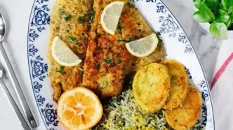 طرز تهیه سبزی پلو با ماهی خوشمزه برای شب عید