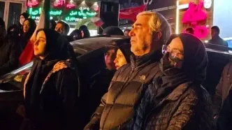 حضور ابراهیم حاتمی کیا در تجمعات مردمی امشب