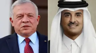 دیدار امیر قطر و پادشاه اردن درباره تحولات منطقه