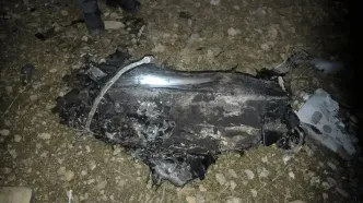 پهپاد سرنگون‌شده اسرائیل در خرم‌آباد