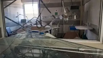 بیمارستان اندیمشک بر اثر بمباران از سرویس خارج شد