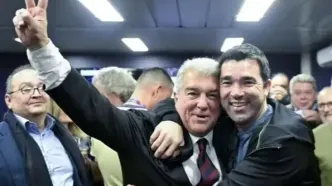 با پیروزی خیره‌کننده: خوان لاپورتا رئیس بارسا شد