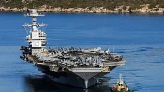 آمریکایی‌ها از جنگ خسته شدند | ملوان‌های آمریکایی ناو جرالد فورد را آتش زدند!