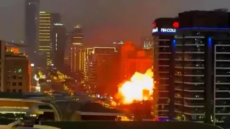 ویدیویی از حمله مجدد به فرودگاه دبی