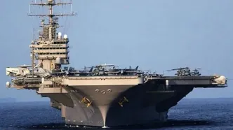 حمله موشکی نیروی دریایی ارتش به ناو آبراهام لینکلن