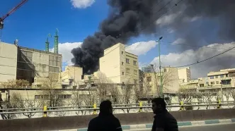 تصاویر؛ حمله به ستاد فرماندهی انتظامی تهران