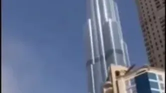 نزدیک برج خلیفه  مورد حمله موشکی قرار گرفت