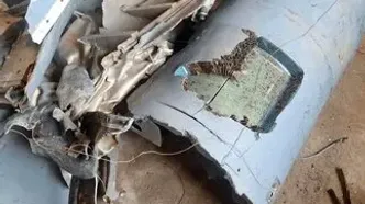 تصویر انهدام یک پهپاد شناسایی آمریکایی در آوج