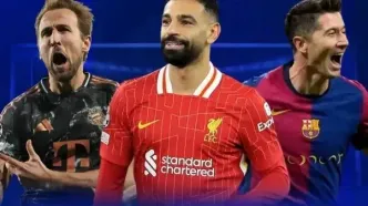 رکورد مشترک کین، صلاح و لواندوفسکی در لیگ قهرمانان