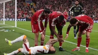 انگشت بازیکن گالاتاسرای در آنفیلد قطع شد